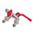thumbnail image 1 of Robinet d'Extérieur, Robinet Double Sortie 25mm pour Jardin, 1 of 7
