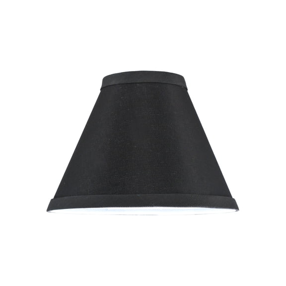 Meyda Tiffany 117395 7" W X 5" H Faille Black Replacement Shade - Black