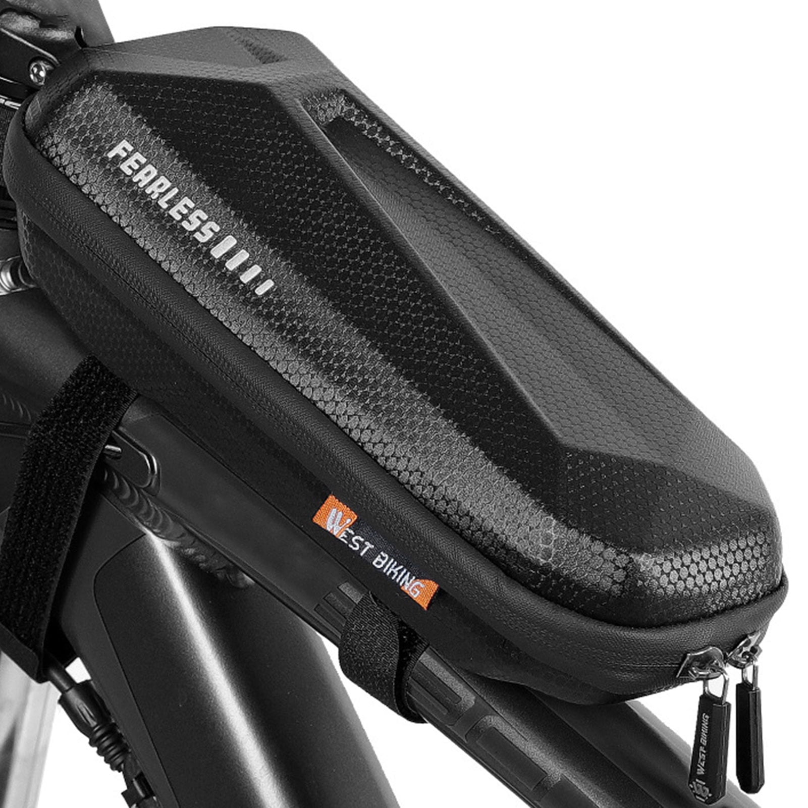 Bicycle Frame Bag Bike Waterproof Cycling Top Tube 1.5L Black Bags Hard 