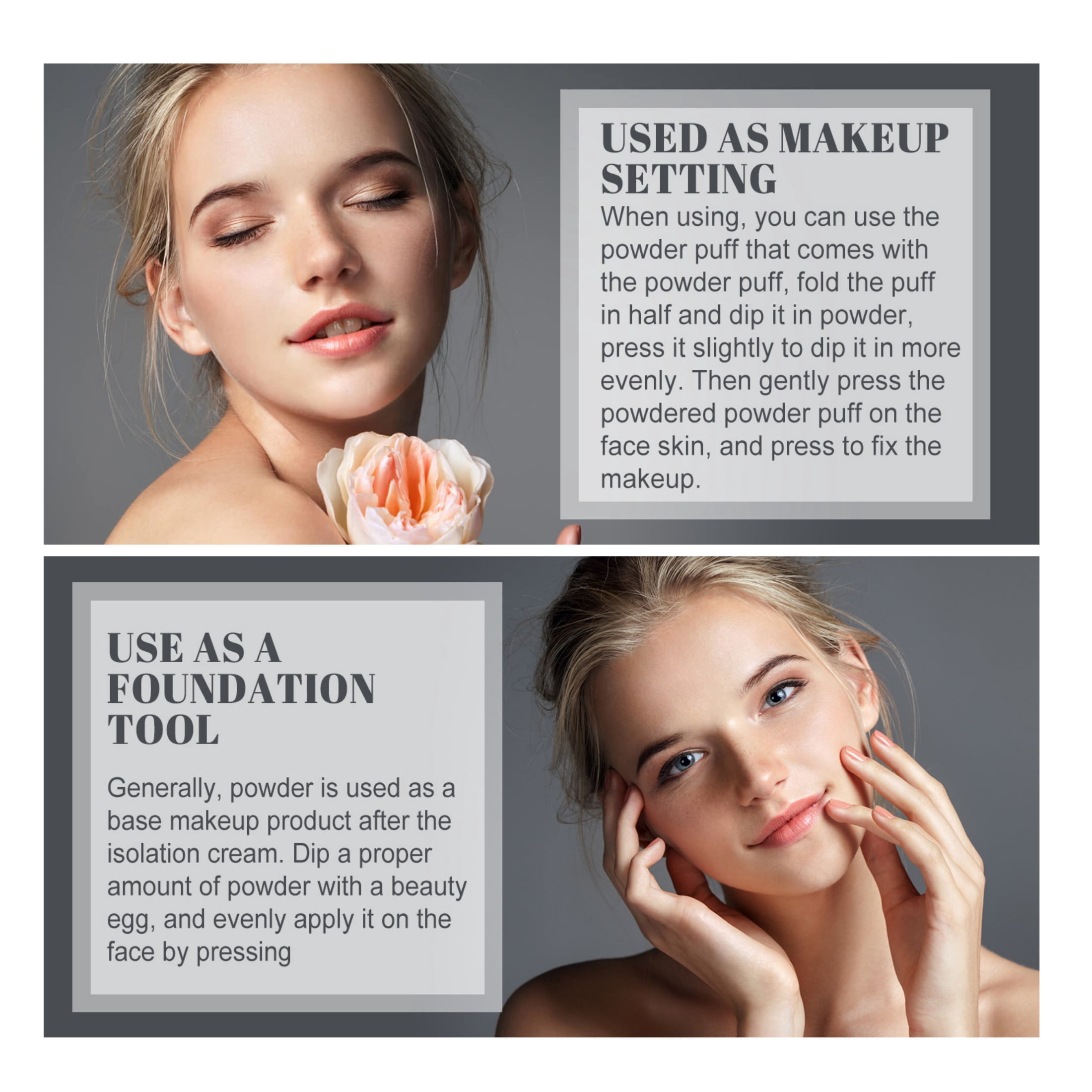 Alvantor Setting Powder, Matte + Poreless Pressed Powder Makeup, Oil-Absorbing, Nature Beige 0.28oz