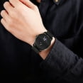 thumbnail image 3 of Reloj De Cuarzo Con Fase Lunar Para Hombre, Correa De Malla De Acero Inoxidable, Reloj De Cuarzo Para Hombre A Prueba De Decoloración, Resistente Al Agua De 98,4 Pies Para, 3 of 7