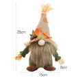 thumbnail image 3 of Vintage Faceless Gnome Scarecrow Decor, Hand Sewn Linen & Straw Fall Thanksgiving Tabletop Figurine, Rustic Farmhouse Mantel Window Sill Display Statue, Lazyguy, 3 of 6