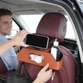 thumbnail image 6 of 4-in-1 Car Backseat Organizer with Cup Holders & Tissue Box, Multifunctional Hanging Storage Box for Car Seat Headrest, Features Hooks and Phone Holder, Keep Your Vehicle Clean & Organized for Travel, 6 of 6