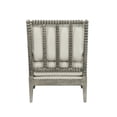 thumbnail image 4 of Benzara San 39" Upholstered Fabric & Wood Accent Chair in Beige and Gray Oak, 4 of 6