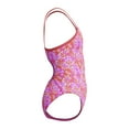 thumbnail image 2 of Speedo Girl's UV Protection Propel Back Printed One Piece Swimsuit - Neon Violet, Size 12, 2 of 4