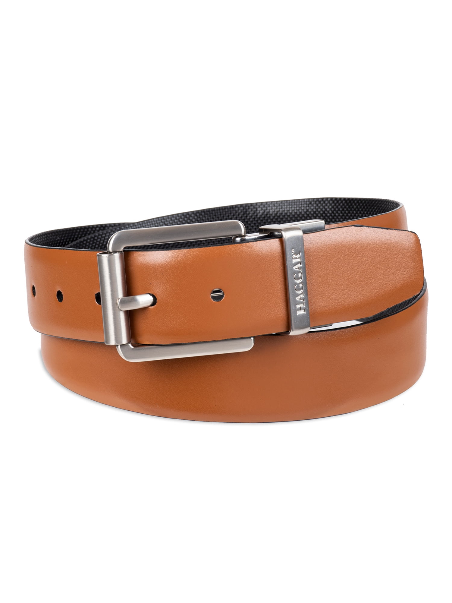 Haggar Men's Textured Reversible Two-in-One Belt