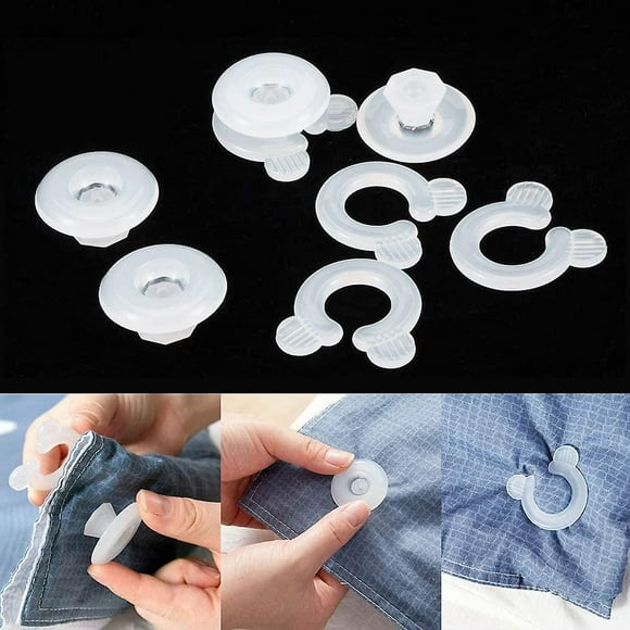 16 Set Duvet Comforter Clips, Comforter Grippers, Bed Duvet Donuts Holders, Fasteners Keep Corner In Place