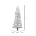 thumbnail image 3 of Vickerman 9.5' White Salem Pencil Pine Artificial Christmas Tree, Unlit, 3 of 4