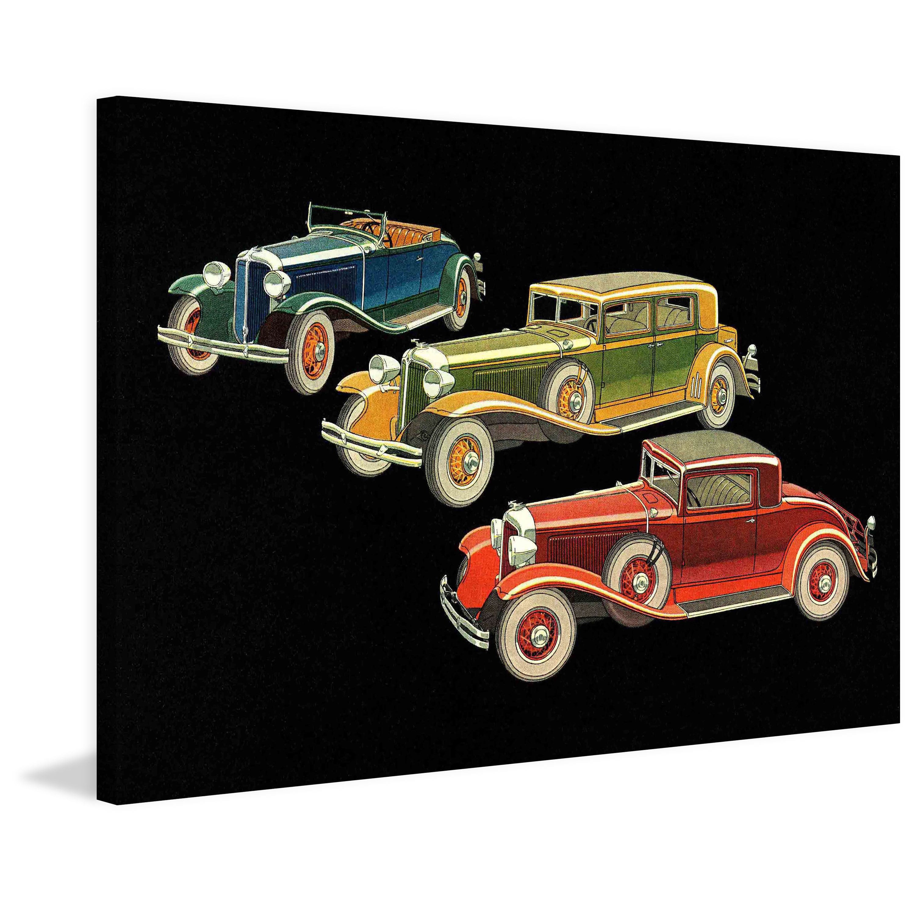 Marmont Hill "Blue, Green, and Red" Painting Print on Canvas