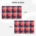 thumbnail image 3 of Placemats Set Of 4 / 6, Red Heart Plaid Placemats For Dining Table Indoor/Outdoors Heat Resistant Washable Placemats 18" X 12", 3 of 8