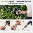 thumbnail image 4 of Aquoxis Pressure Washer, Handheld Power High Pressure Hose Nozzle - Duty Stainless Steel Power Washer Wand, 360° Rotating 3 Spray Modes with Foam Pot for Car Wash, Driveway & Patio Cleaning, 4 of 6