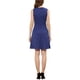 thumbnail image 3 of INSPIRAR CHIC Vestidos sin mangas de corte ajustado y acampanado de cuadros de Houndstooth por encima de la rodilla M Azul oscuro, 3 of 7
