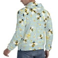 thumbnail image 3 of Bingfone Bees Men'S Drawstring Hoodie Long Sleeve Pocket Sweatshirts-3x-Large, 3 of 9