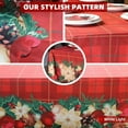 thumbnail image 4 of Pink Roses Rectangle Tablecloth 60x84 Inch, Waterproof Summer Floral Table Cover Rosette Table Cloth, Red Rose Rectangular Table Décor Washable Fabric for Party, Picnic, Camping, Kitchen, Dining Room, 4 of 5
