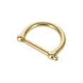 thumbnail image 3 of 2014 Natural Brass, D-Ring, Solid Brass-LL, 3/4", 3 of 10