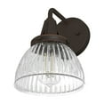 thumbnail image 5 of Hunter - Cypress Grove 1-light Onyx Bengal, Medium Size Sconce Light, Dimmable, Transitional Style, for Bedrooms, Dining, Living Rooms - 19254, 5 of 7