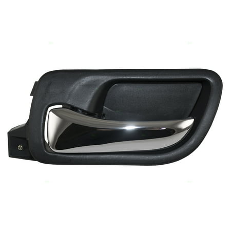 Locks Drivers Front Interior Door Drivers Front Inside Interior Door Handle Chrome Lever w/ Black Housing Replacement for Honda Accord 72160-SDA-A02ZC ()