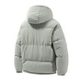 thumbnail image 3 of FDGIU Men's Winter Puffer Jacket - Hood Windproof Thermal Long Coat for Cold Weather, 3 of 3