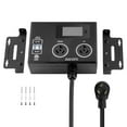 thumbnail image 1 of KFFKFF NEMA Splitter for Dryer and EV, 3-Color LED Indicator, 240V Smart Power Distribution, With NEMA 10-30 Plug, Two NEMA 10-30 Outlets, 3.4 in LCD Screen, 1 of 9
