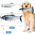 Interactive Dog Toy Fish, Floppy Fish Dog Toy With Squeakers, Rechargeable