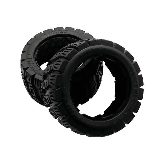 FLMLF 2Pcs RC Car All-Terrain Rubber Rear Tire Skin 170x80mm for 1/5 HPI Baja RV KM 5B