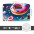 thumbnail image 2 of Sikiie Starry Sky Colorful Donut Print Flannel Anti-slip Floor Mat 16x24in, Thickened Dustproof Entrance Door Mat Floor Mat for Kitchen, Bathroom, Laundry Room, 2 of 7