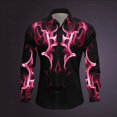 thumbnail image 1 of Camisetas casuales Harajuku para hombre camisetas coloridas con estampado 3D abstracto para hombre y mujer camisetas de manga larga con solapa para exteriores para hombre, 1 of 6