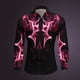 thumbnail image 1 of Camisetas casuales Harajuku para hombre camisetas coloridas con estampado 3D abstracto para hombre y mujer camisetas de manga larga con solapa para exteriores para hombre, 1 of 6