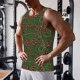 thumbnail image 5 of Fuzoiu Red Snake Print Men's Workout Tank Tops,Sleeveless Gym Shirt Quick Dry,Fitness Bodybuilding T-Shirt,Muscle Athletic Workout Tee-Large, 5 of 7