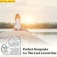 thumbnail image 4 of Acrylic Heart Memorial Plaque 3.9X3.9 Inch Sympathy Poem Floral Cross Design Premium Clear Acrylic Bereavement Gift For Loss Of Mom Dad Loved Ones Home Office Desk Remembrance Decor, 4 of 5