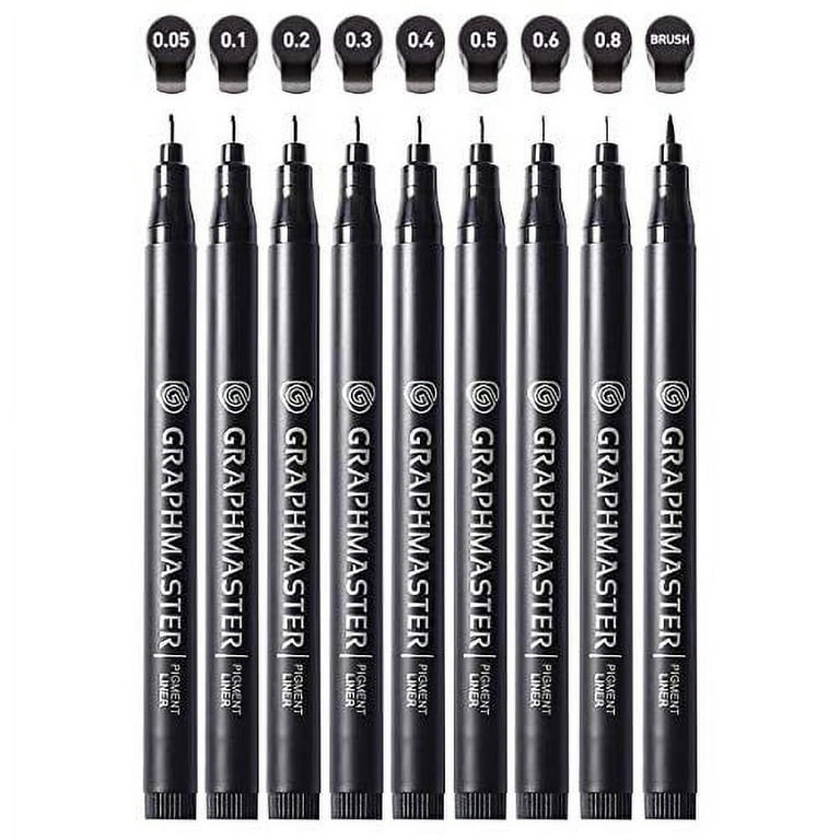 black micro-pen fineliner ink pen for