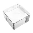 thumbnail image 1 of Transparent Crystal Glass Stand for Home Use Stylish Square Base Decorations 1 Piece, 1 of 8