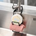 thumbnail image 3 of QJUHUNG 2-Layer Freestanding Iron Sink Sponge Rack with Drainage - Space-Saving Kitchen Storage Unit for Hanging Faucet  Shower Tray  and Countertop - Black and White Color Options - Dura, 3 of 7