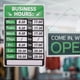 thumbnail image 5 of Pegatinas autoadhesivas de horario comercial Señales de horario comercial Pegatinas regrabables de letreros abiertos, 5 of 5