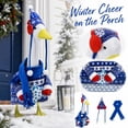 thumbnail image 4 of Porch Goose Clothes Costume, 3 Piece Holiday Snowman & Snowflake Outfit with Hat Scarf for Lawn Goose Decor, 4 of 4
