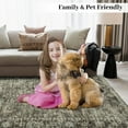 thumbnail image 5 of Machine Washable Area Rug 2ft*6ft/4*6ft/5ft*7ft/8ft*10ft/9ft*12ft, Vintage Indoor Carpet with Non-Slip Backing, Low Pile Stain Resistant Oriental Carpet, Traditional Home Decor Floor Decoration for Li, 5 of 9