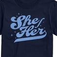 thumbnail image 3 of Instant Message - She Her - Men's Short Sleeve Graphic T-Shirt, 3 of 6