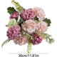 thumbnail image 3 of Yhmxh Flores artificiales de rosas e hortensias, ramo de seda con tallos, tallos de flores RFaux para bodas, fiestas, arreglos florales, decoración de mesas y centros de mesa para el hogar., 3 of 5