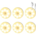 thumbnail image 1 of Jinsinto Motion Sensor Night Stair Light LED Recharge Closet Light Kitchen 6 pcs Warm Light, 1 of 5