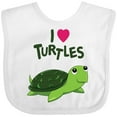 thumbnail image 3 of Inktastic I Love Turtles Boys or Girls Baby Bib, 3 of 4