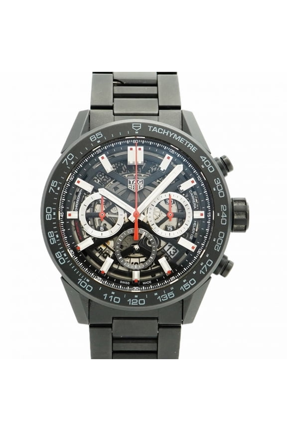 Pre-Owned TAG Heuer Carrera CBG2A90 Skeleton Dial Men's Watch