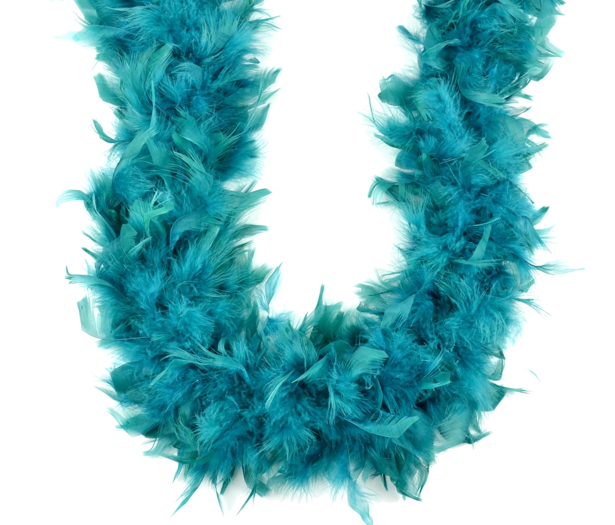 Teal 70 gm 72 in 6 Ft Chandelle Feather Boa