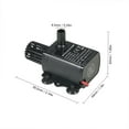 Decdeal DC12V 5W Brushless Water Pump for Aquariums, Ultraquiet