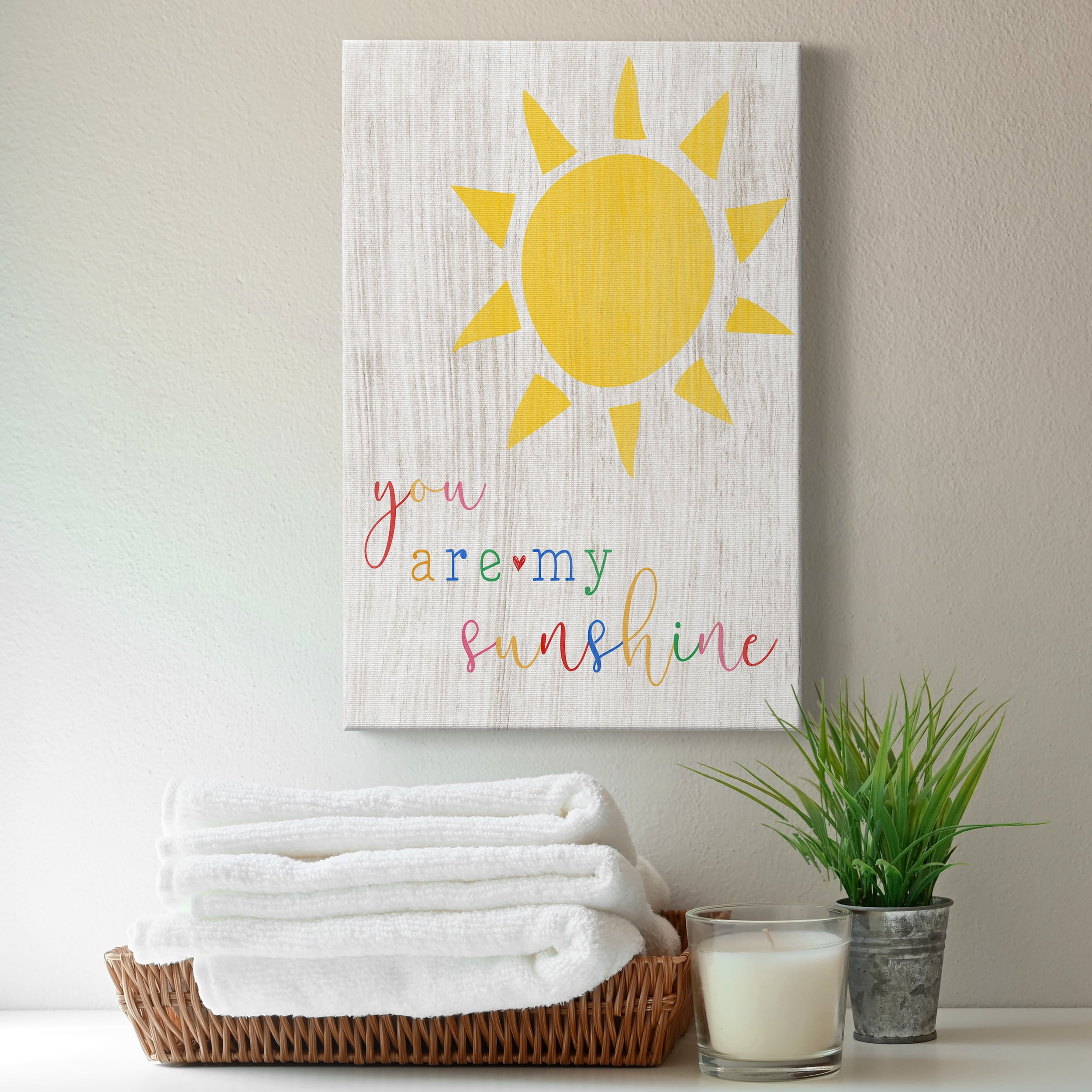 You are my Sunshine Premium Gallery Wrapped Canvas - Ready to Hang - 8 x 12