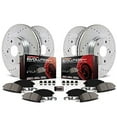thumbnail image 1 of Power Stop K4101 Front and Rear Z23 Carbon Fiber Brake Pads with Drilled & Slotted Brake Rotors Kit, 1 of 4