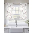 thumbnail image 4 of Elegant Spring Floral Sheer Curtains 54 Inch Length 2 Panels Set, Watercolor Birds Summer Botanical Voile Window Treatment Rod Pocket Short Kitchen Curtains Drapes for Bedroom 52"x54"x2, 4 of 7