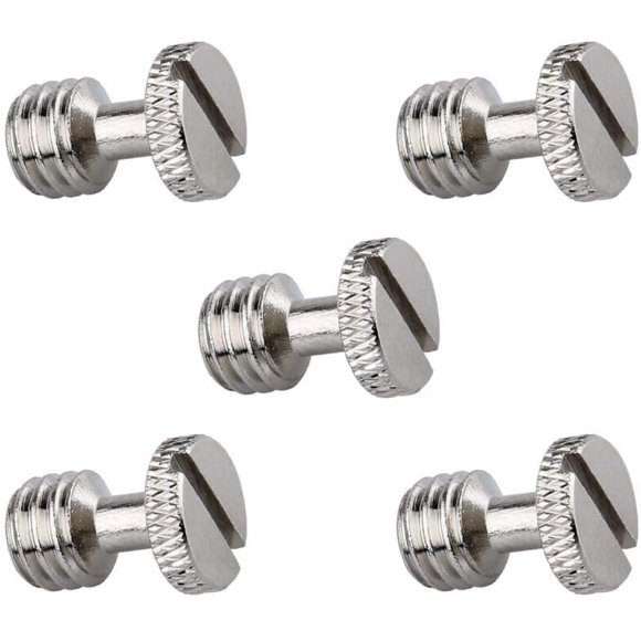 NICERYIG 3/8 Inch Camera Tripod Screw Quick Release Screw Adapter Connector DSLR Camera Rig Accessories- 5 Pack