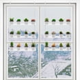thumbnail image 3 of Clear Hanging Window Plant Shelves, 2-Pack 3-Tier, Indoor Windows Wall Hanging Plant Stand Flower Display, Flower Pot Organizer Storage for Window Grow Herbs, Microgreens, Succulents, Flower, 16-Inch, 3 of 6