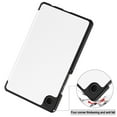 thumbnail image 5 of Galaxy Tab A9 Case, Allytech Trifold Multi Angle Viewing Stand Smart Cover Auto Sleep Wake Flip Folio Lightweight Slim Case for Galaxy Tab A9 8.7 Inch 2023 Model Tablet (X110/X115/X117), White, 5 of 9