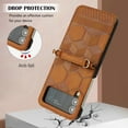 Crossbody Lanyard Case for Samsung Galaxy Z Flip 4 2022,Patterned PU